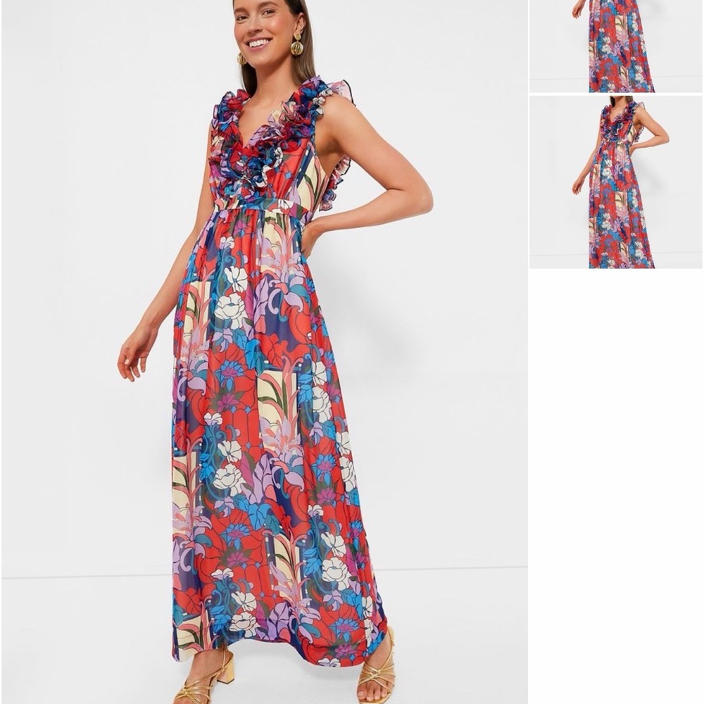Tuckernuck Climbing Cosmos Priscilla Maxi Dress